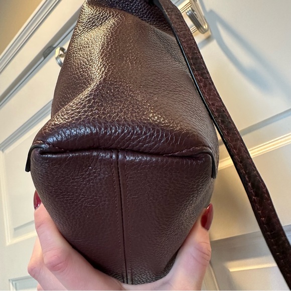 Coach Kacey Satchel with Snake Trim in Cranberry - Picture 9 of 13